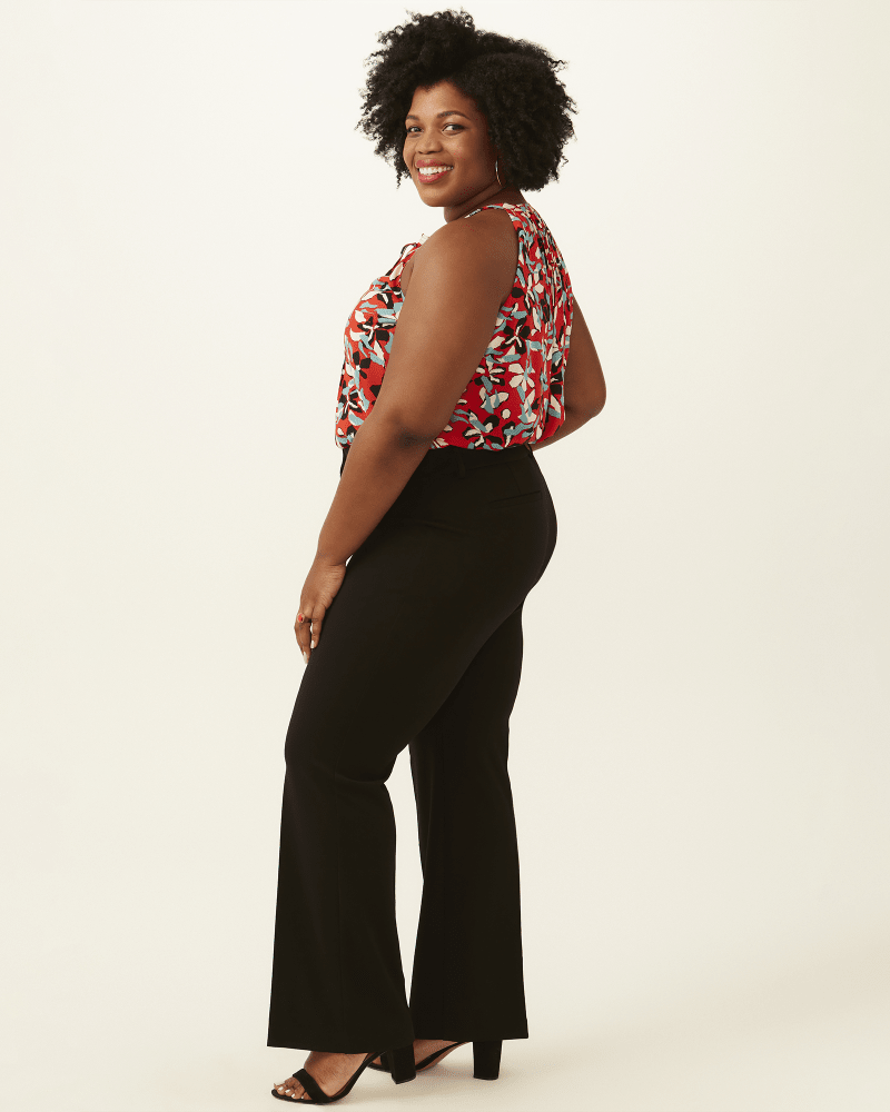 Front of plus size Katalia Stretch Crepe Pants by Rafaella | Dia&Co | dia_product_style_image_id:202536